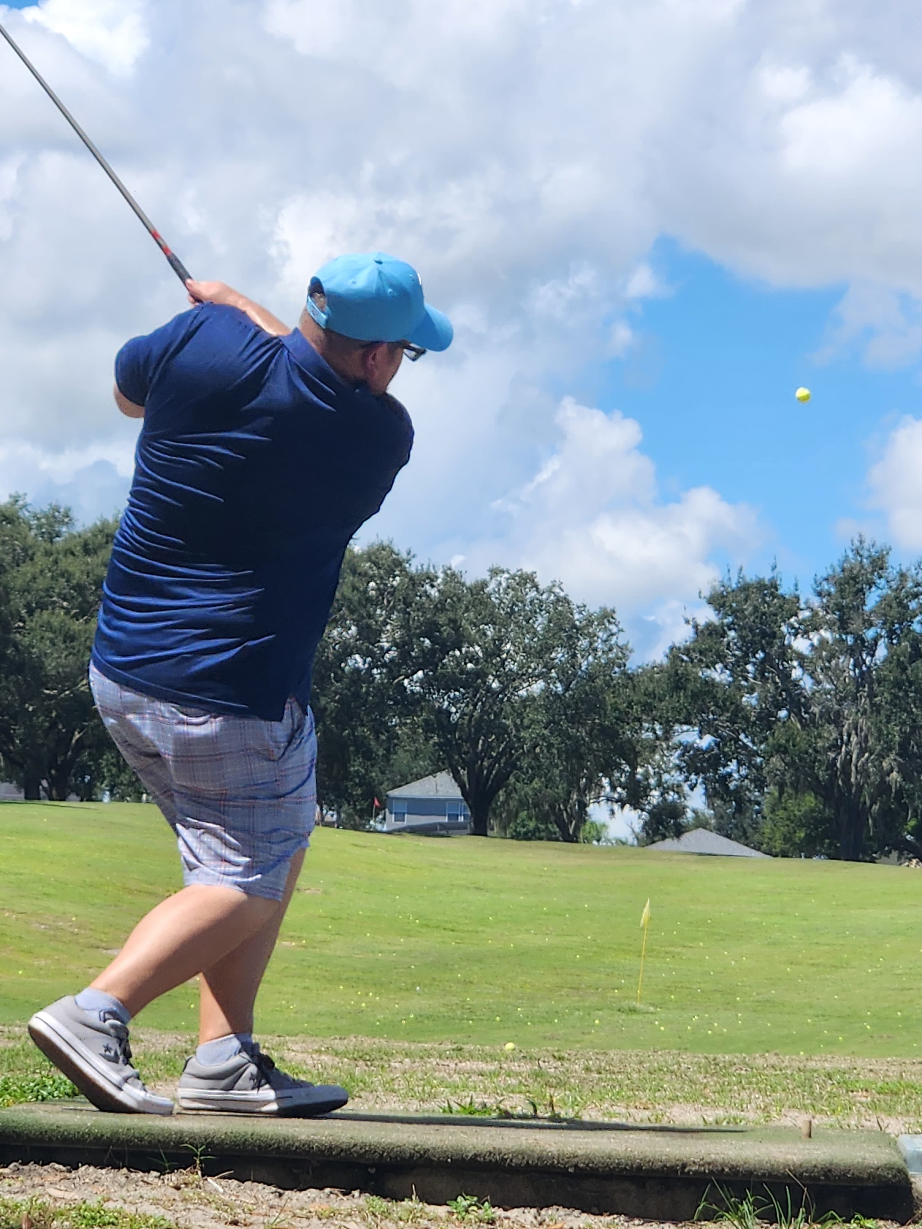 Dan on the golf course